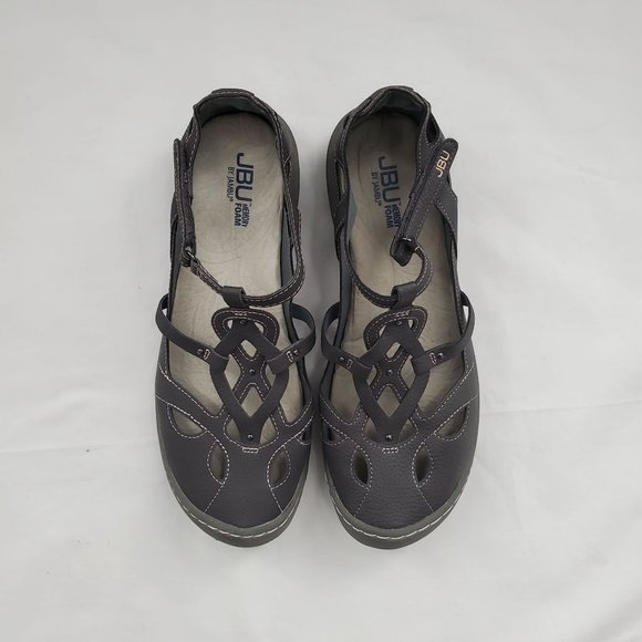 JBU By Jambu Women's Sydney Sandal/Flat Walking Shoe Sandals Charcoal Size 10M - Picture 6 of 15